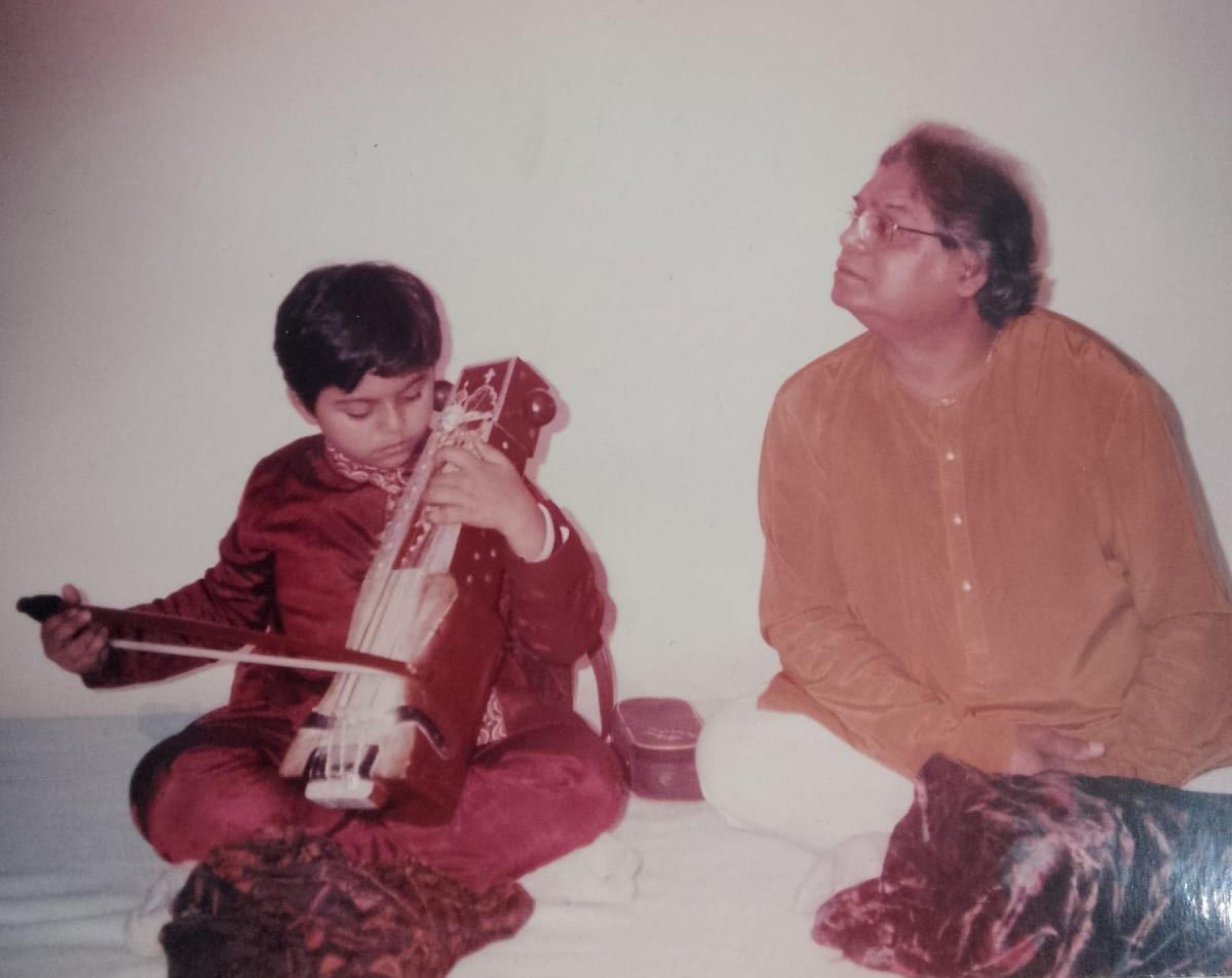 Rohan Misra with his father